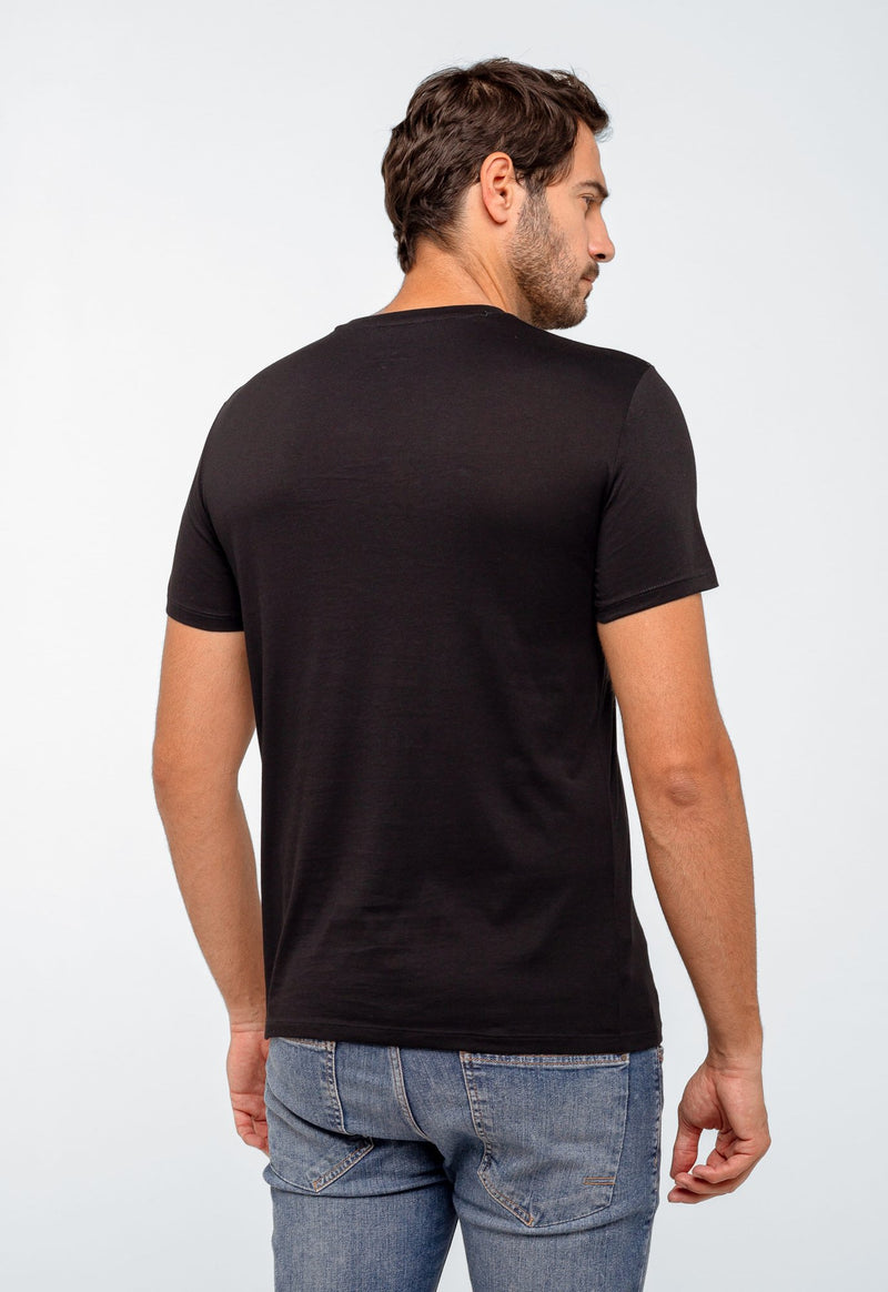 Camiseta Armani Exchange Milan New York Preto